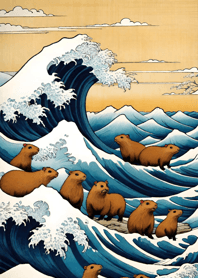 浮世絵 - 水豚 47Ba88