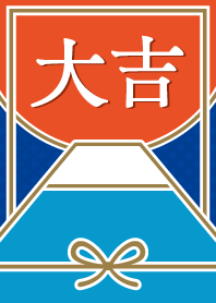 Mizuhiki / Mt. Fuji / Navy x Orange