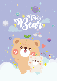 Teddy Bears Baby Galaxy Violet