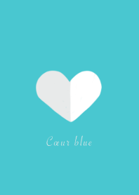 Blue and white heart