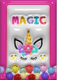 ยูนิคอร์น น่ารัก พาสเทล 3D