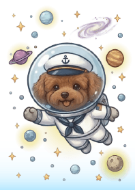 Red Poodle & Teddy Space Exploration 02