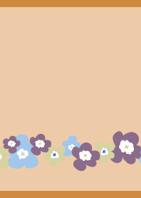 Northern Flowers6 on brown