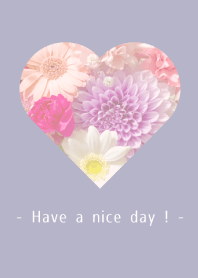 Flowers and hearts. Colorful -1-