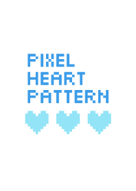 Pixel heart pattern blue