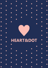 HEART&DOT *NAVY PINK 4*