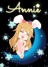 Annie is bunny girl on Blue Moon