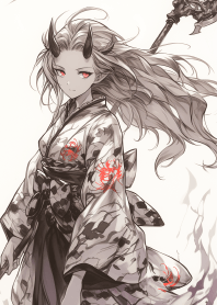 百鬼夜行圖之二-雪鐮