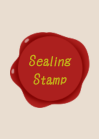 Stylish sealing stamp theme.