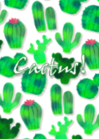 Pop watercolor cactus!