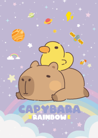 Capybara Rainbow - Galexy