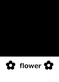 黒と花