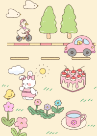 rabbit duck driving