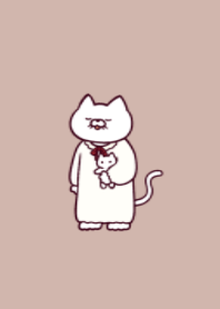 ネグリジェにゃん(くすみ01)
