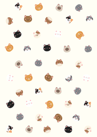 cutie cat polkadot