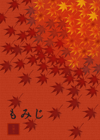 |改| 和風圖案08 (紅葉) + 紅色 |os