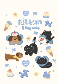 Kitten with dog lover :D