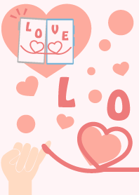 A cute red thread of fate (left design)