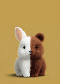 The Hybrid Hug: Bunny Bear Contrast