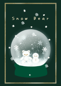 Snow Bear 3 snow globe