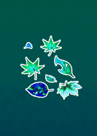 サファイアブルーの葉