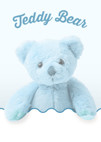 teddy bear peeks out 2 [Light Blue]