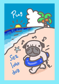 Sea lover dog"Pug"(03)