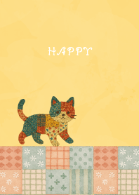 Cat Stuffed04 on light yellow