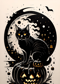 halloween cat 8927B1