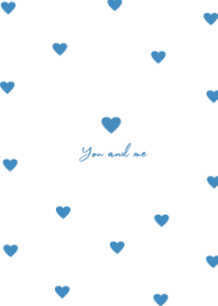 pattern heart (blue)