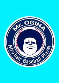 Afro hair baseball player