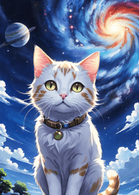 Night Moon Star Cat 325b6A