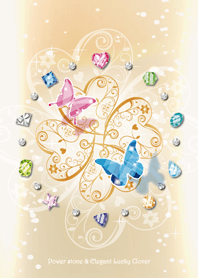 Power stone & Elegant Lucky Clover