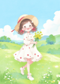 Girl and Flower V.50