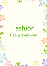 ファッションに囲まれた美しい花