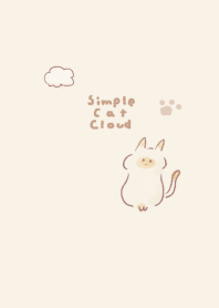 簡單的 貓 雲 淺褐色的