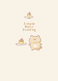 Simple Bear Pudding Beige.