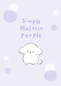 simple maltese purple.