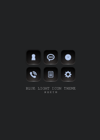 BLACK - BLUE LIGHT ICON THEME SWITCH 34