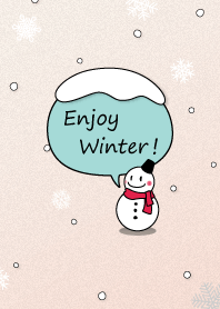 Enjoy winter ( 吹き出しシリーズ )
