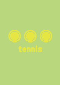 Tennis three balls green