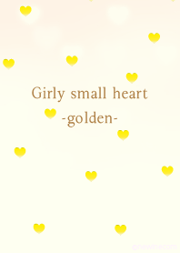 Girly small heart golden