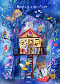 House with a view of stars