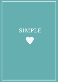 SIMPLE HEART -turquoise ocean-