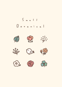 鳥さんとお花。緑とピンク