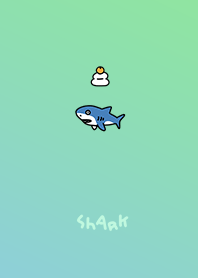 Mochi and surprised shark green.