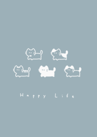 Long Cat small/gray mint