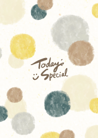 Watercolor Circle Brown gray10from Japan