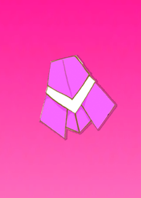 折り紙の蝉ピンクレッド