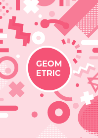 Geometric Flat Pig Pink